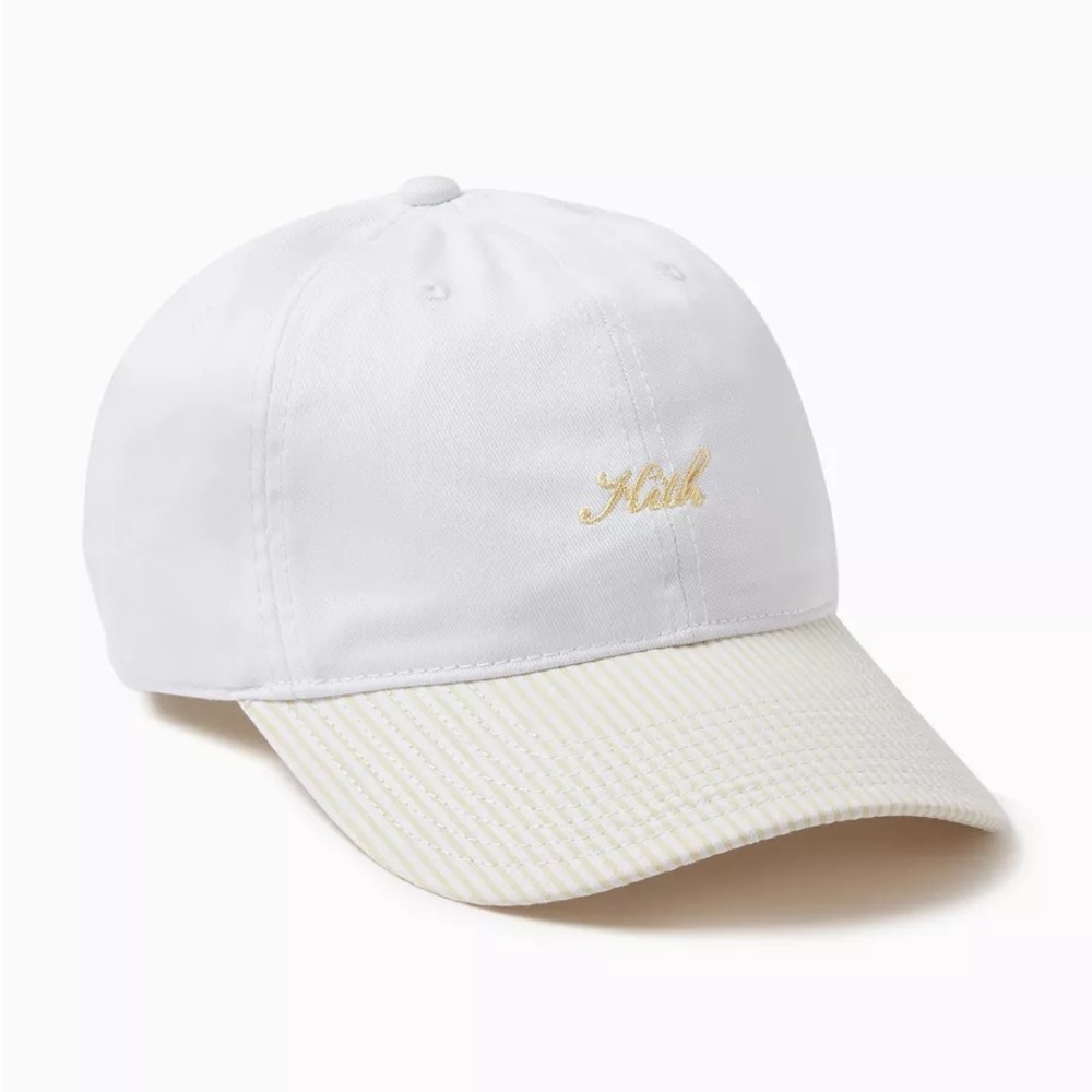 KITH blocked seersucker dad hat- sunrise